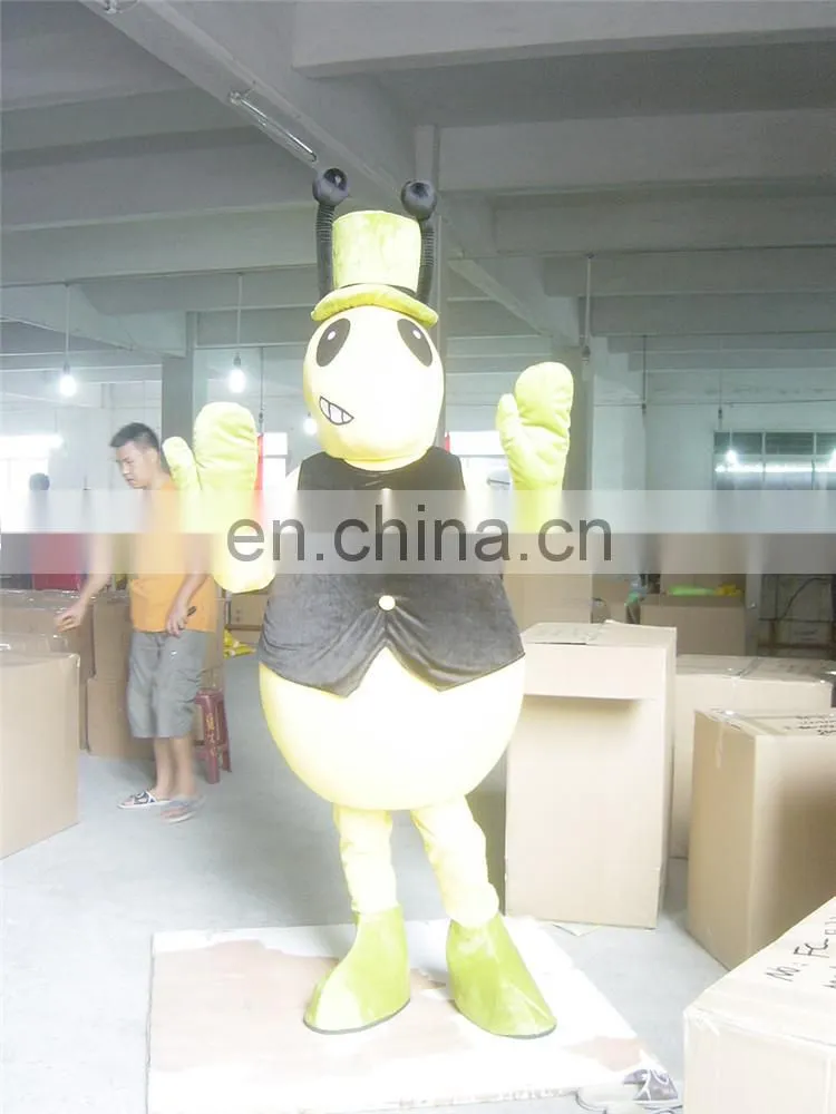 2016 Hola yellow adult ant costume/mascot costume/costume