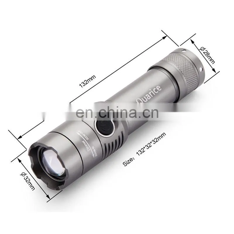 wholesale price build in Lithium-ion battery rechargeable led flash torch night light with socket