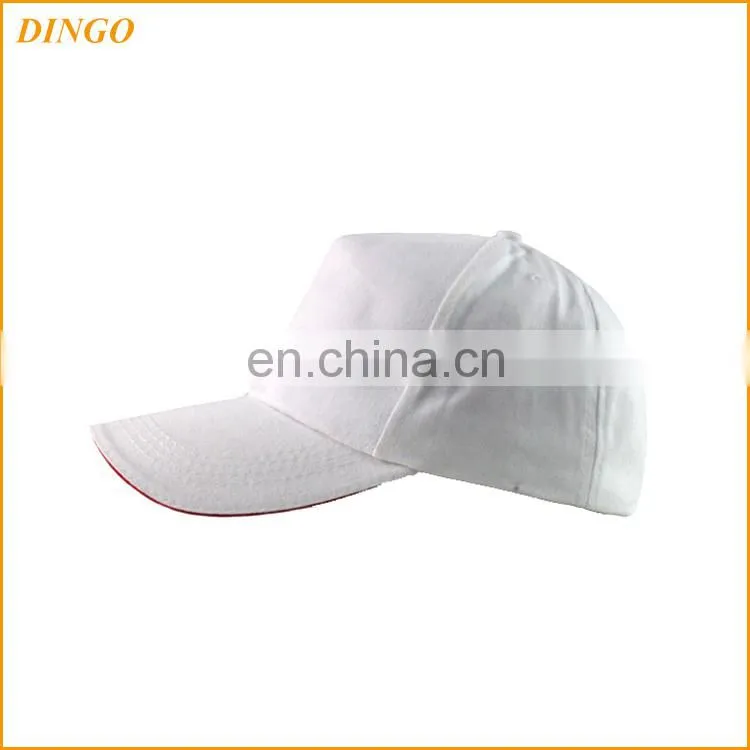 Plain sport baseball caps blank white promotional baseball caps