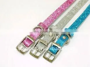 genunin leather fantasy diamond dog collar