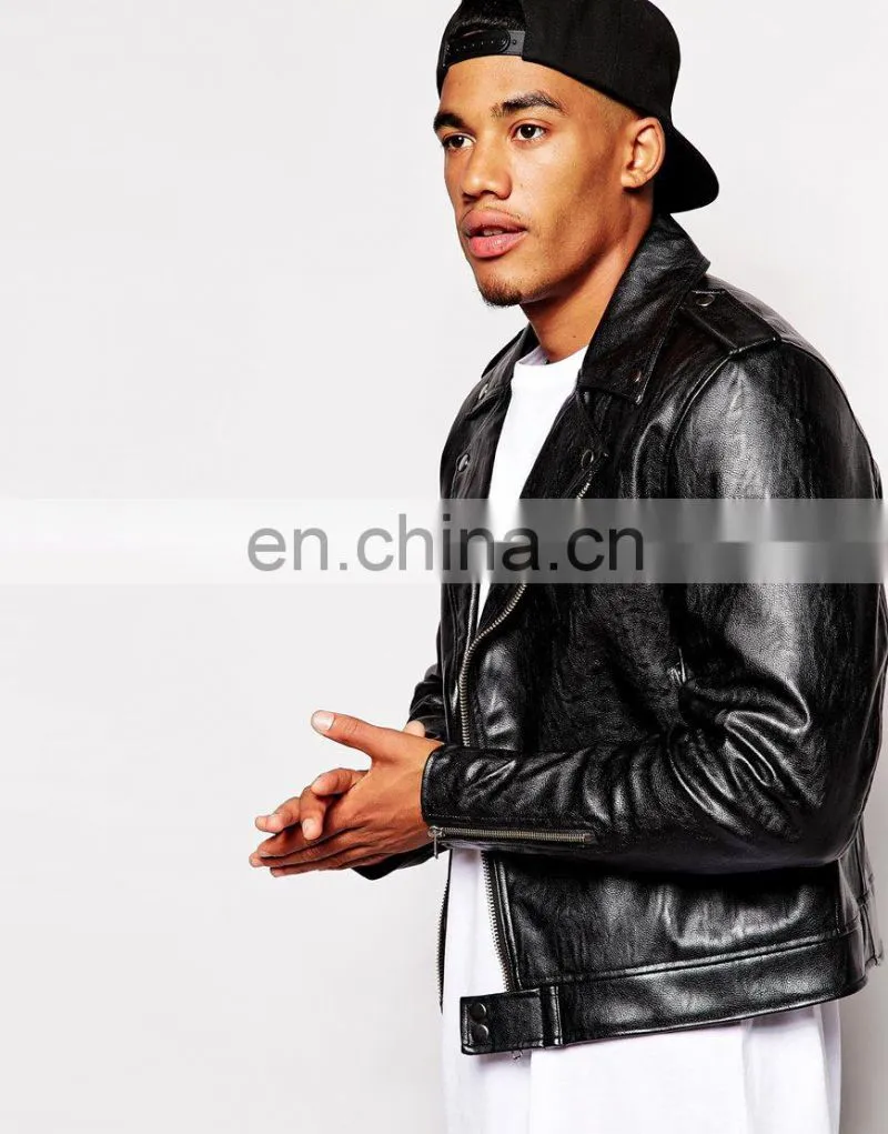 2014 Fashion Colletctions Men's Faux Leather Jacket