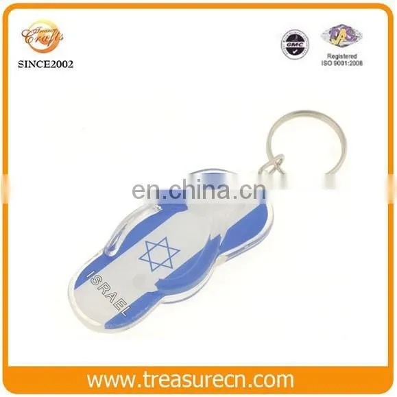 Custom Floating Good Blank Acrylic Plastic Photo Insert Keychain