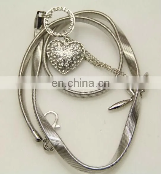 Elastic chain belt for ladies with fashion style