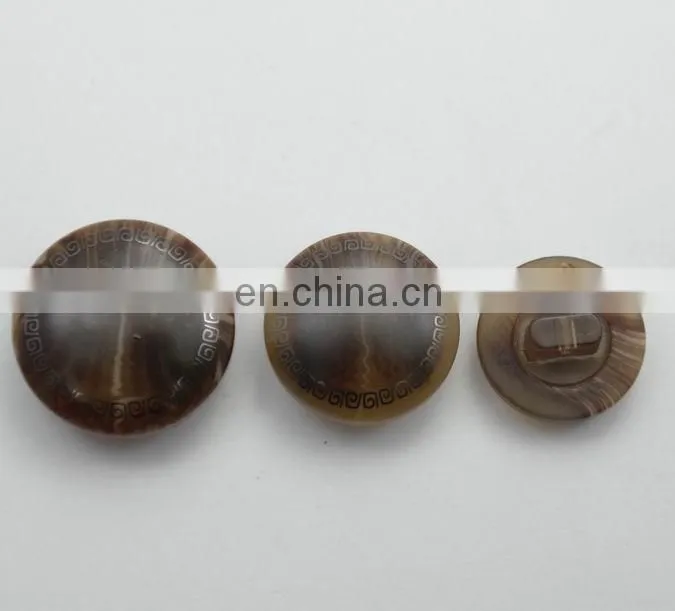15mm Printed logo round plastic buttons coat sewing buttons