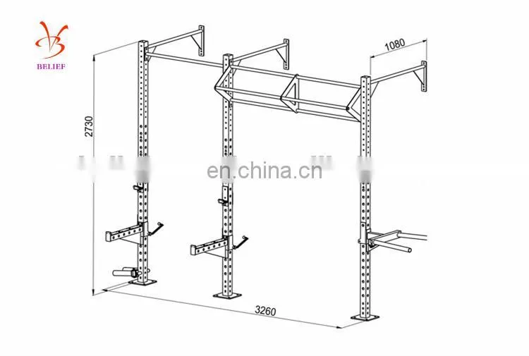 Multifunctional wall mounted crossfit rig pull up