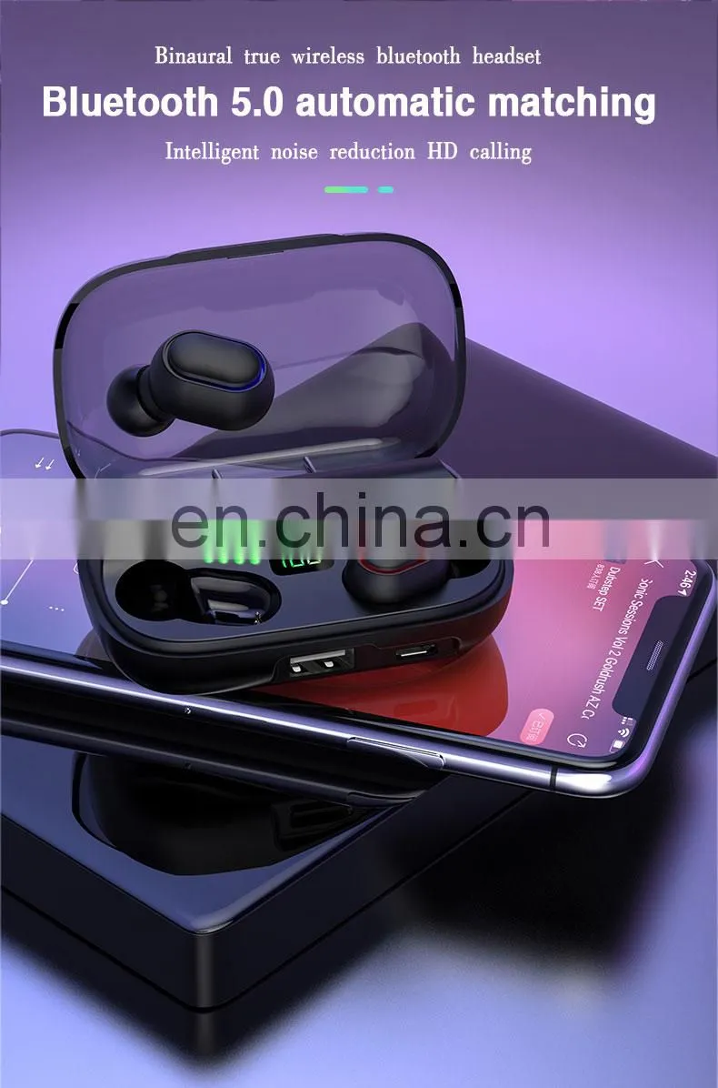 earphone headphone Version 5.0 High Quality 2021 Amazon Top Seller Wholesale Cellphone Headset Earbuds Wireless stereo earphone
