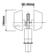 7312SS:Double Brass Cylinder Deadbolt Door Lock