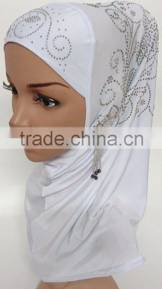 2016 New Fashion islamic hejab Beaded big HIJAB