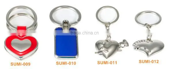 Custom LOGO design metal name sublimation blank keychain/keyring