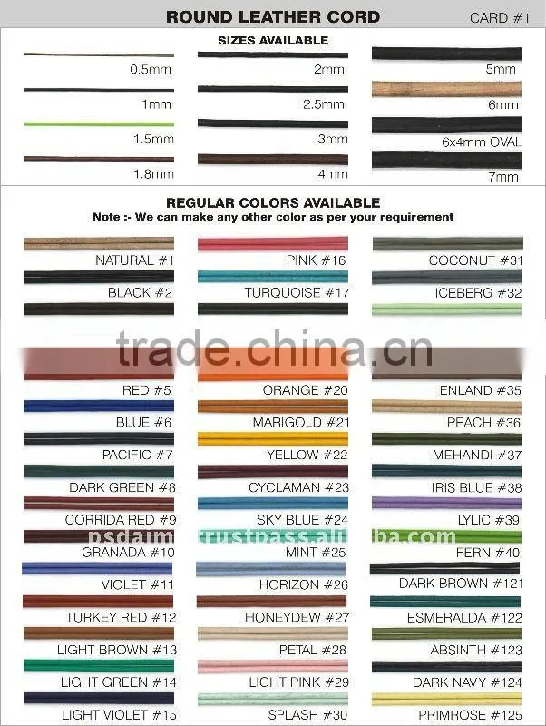 Split Leather Cord - Wholesale