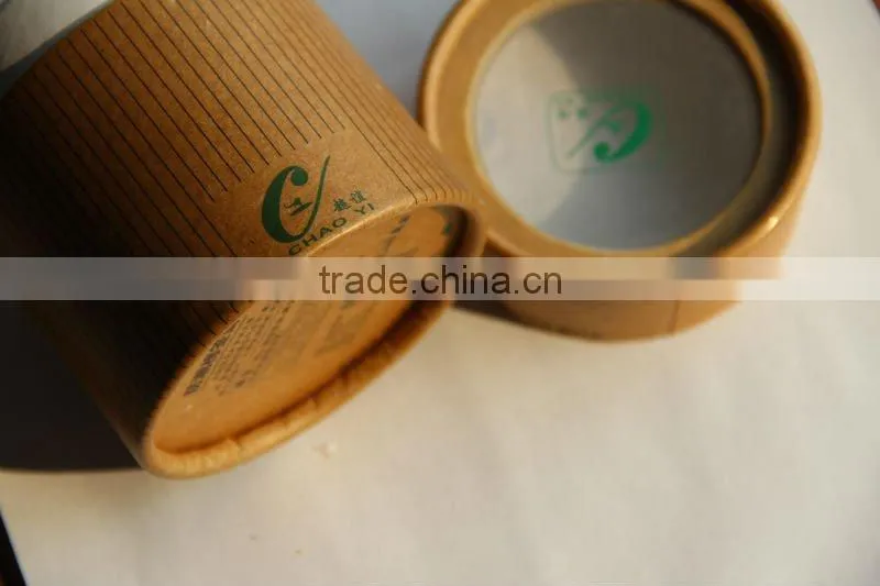 Brown Craft Paper Box with Clear Plastic Cover