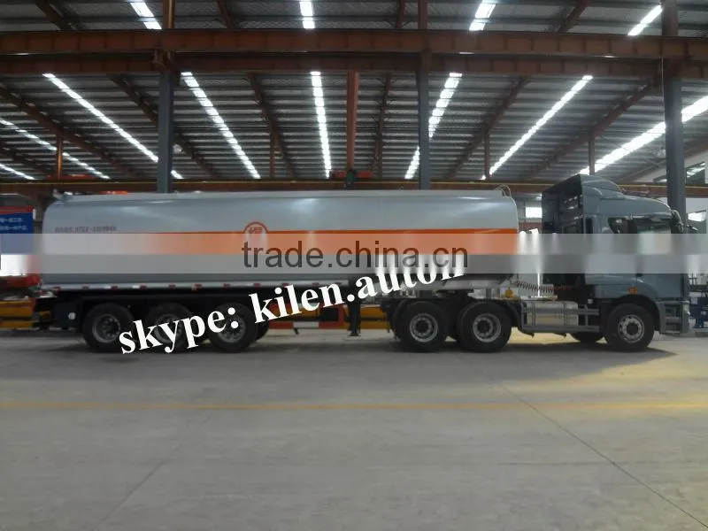 CAMC truck Tri-axles 40000-45000L fuel tanker trailer for sale