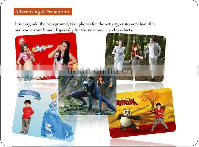 Unlimited 3D Backgrounds Portable Photo Equipment For Fun