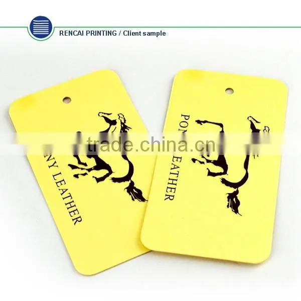 China Fashion Design CUstom Eco-Friendly Paper Clothing Hang Tag