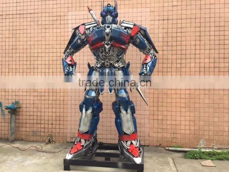3.5 meters high Optimus prime christmas light sculptures