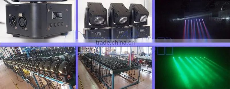 Guangzhou mini Led moving head stage 10W RGBW light beam