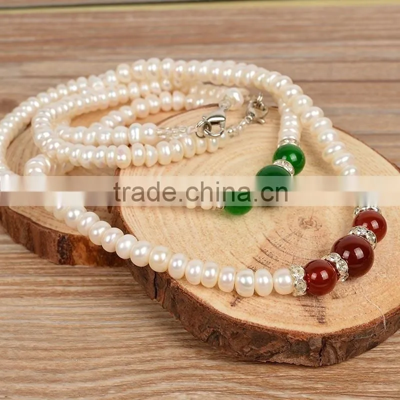 2016 Fashion And Trendy freshwater pearl necklace modern pearl necklace design