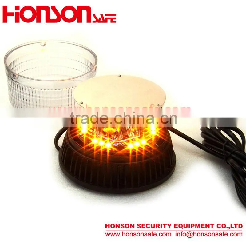 1W or 3W Led amber warning beacon signal lights for vehicle cars HTL-316