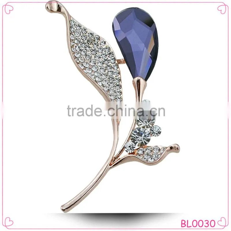 Good design diamond luxury fashion custom brooch wholesale