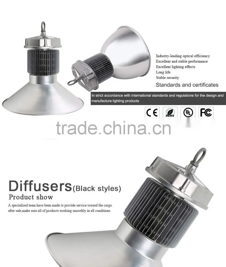 Sinozoc High quality hot sale Fin shape Meanwell power supply led high bay light high bay lamp with 4 years warranty