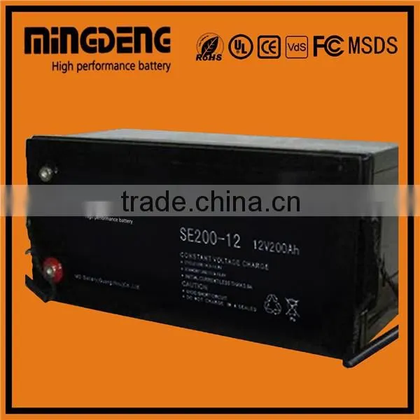 Ups Usage gel battery 12v 200ah for emergency lighting