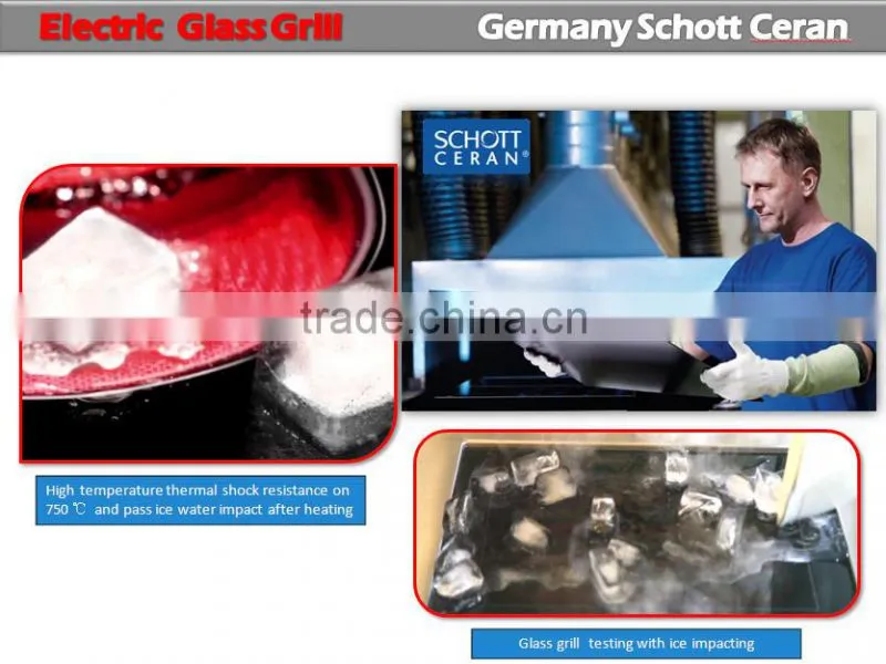 portable electric glass grill , bbq grill