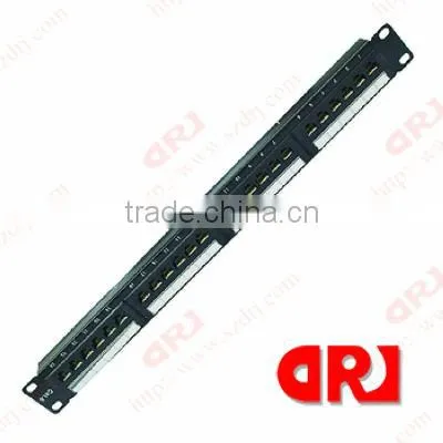 19 Inch Female CAT6 24 ports UTP patch panel