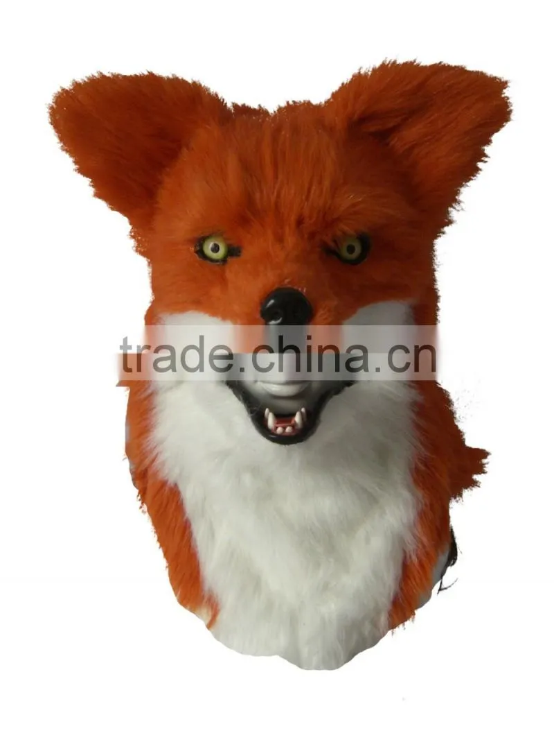 head rubber latex masks 2016 fox mask Simple design masquerade halloween animal party mask
