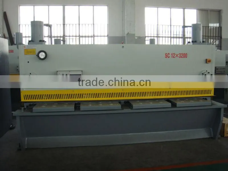 QC11K 6x4000 cnc guillotine to cut SS plate