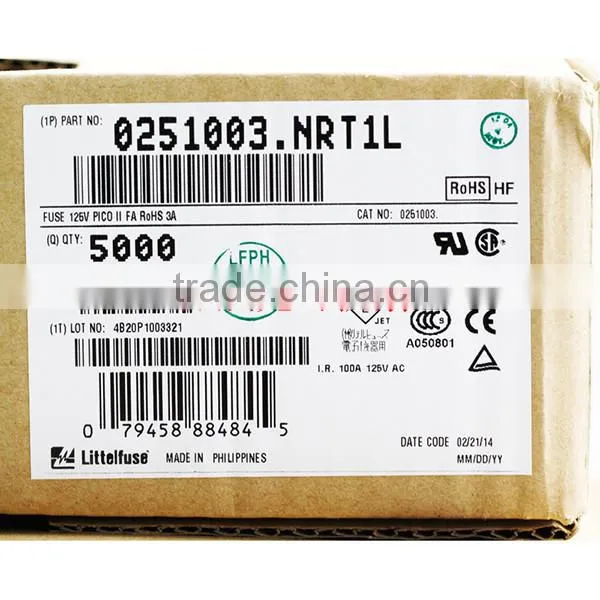 Original New Littelfuse very fast acting PICO II Fuse 0251004NRT1L 4A 125V