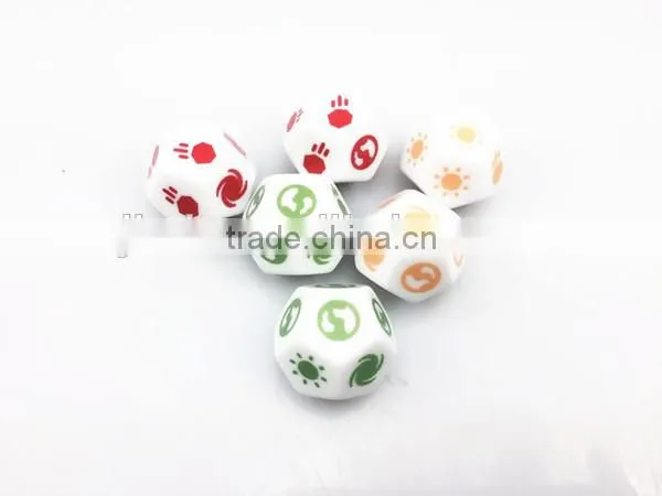 custom 12 sided printed dice