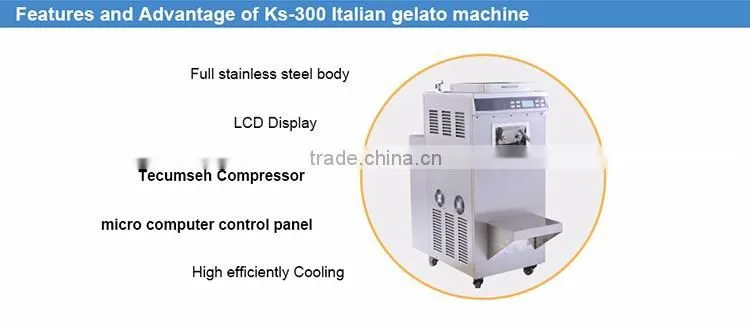 2016 new item european standard quality professional ice cream maker reviews with CE approved with imported parts