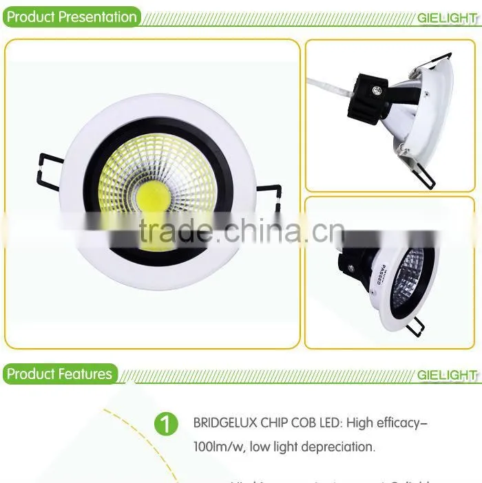 Shenzhen Gielight 15W 3w 20w led down light