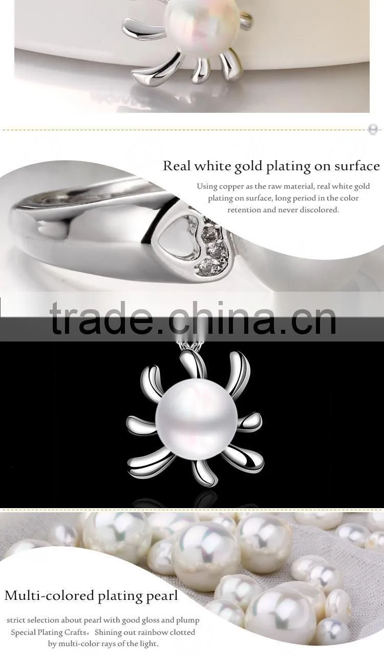 Handmade Korean Sunflower SGS Certification Imitation Pendant Jewelry Pearl