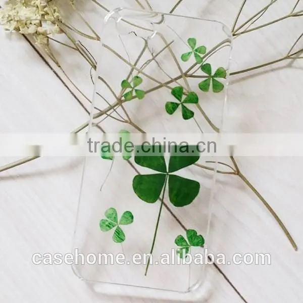 Clear Soft Silicon TPU Back Case For Apple iphone 5 5s 6 6s 6s plus Real Dry Flower Embossing Case