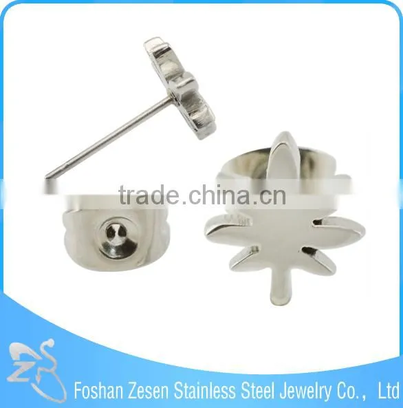 ZS20005 fashion stainless steel earring , surgical steel earrings , guitar earring