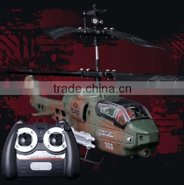 JD803infrared control 1:48 RC battle tanks in helicopter chenghai rc tank 3channel hecopter