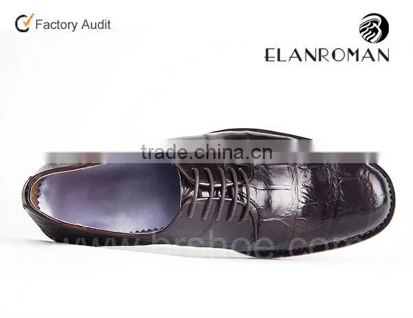 Supply Clients design Upscale classic men crocodile leather shoes