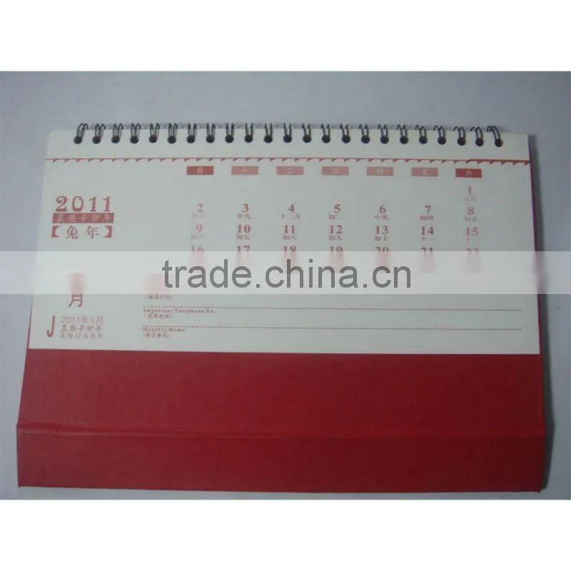 High quality table calendar 2013