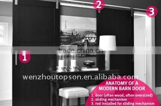 glass sliding barn door & glass entry door