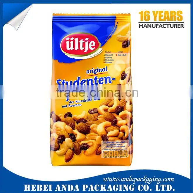 Cashew nuts packaging material/ plastic cashew nut packaging bag aluminum foil laminated roll film