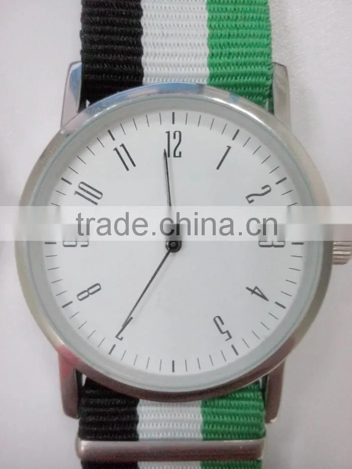 2016 hot fashion slim case nylon strap watch, minimalist watch face quality men's watch, stainless steel back men's watch