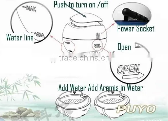 Mini USB Water Moisture Mist Humidifier For Home Office Air Freshener Purifier