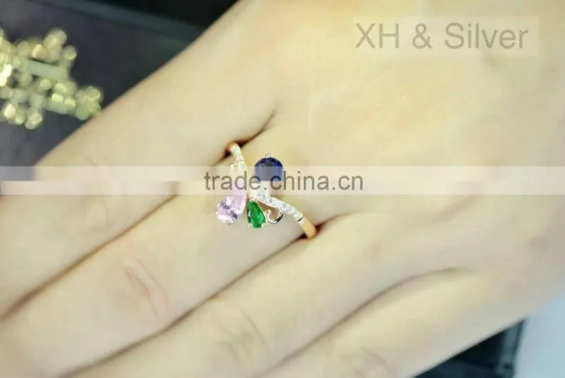 Wholesale price low quantity fashion jewelry silver diamond rings