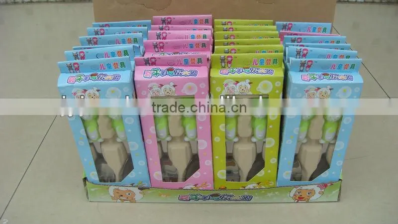 high class children cutlery set with PP handle