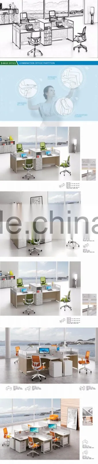 Elegant modern guangzhou office furniture office desk modular office workstations