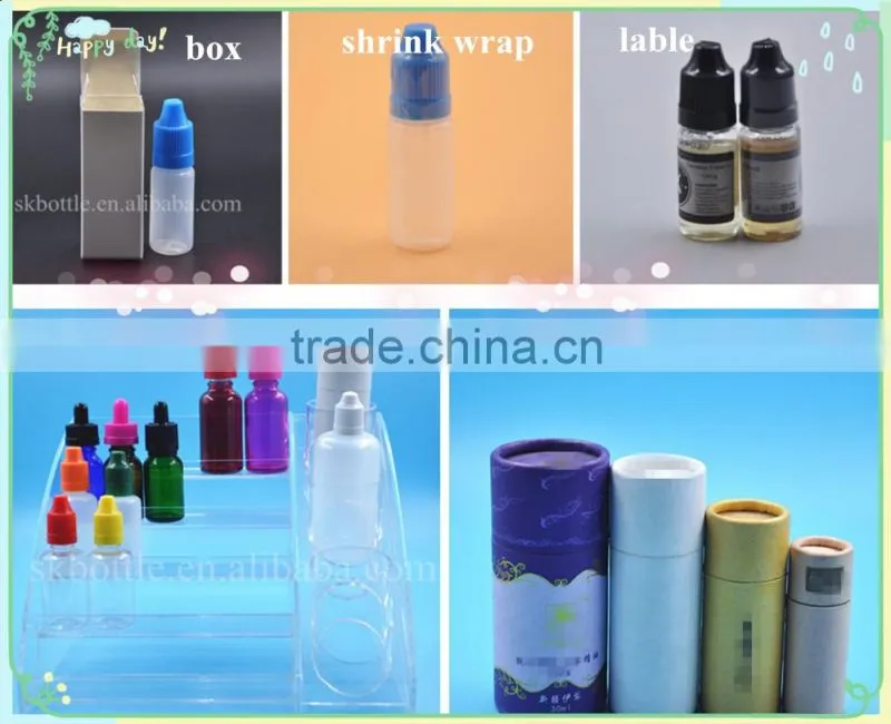 15ml 30ml e liquid/e juice plactic bottles with clear cap /unicorn bottle with clear cap 10ml