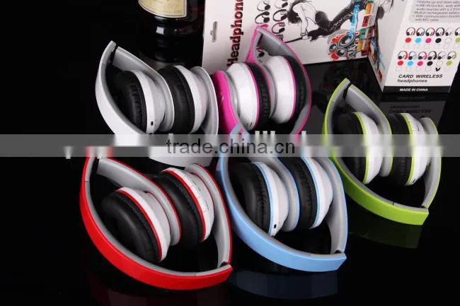 Fashion Stereo Handfree Wireless Bluetooth Headset with Mic for woman