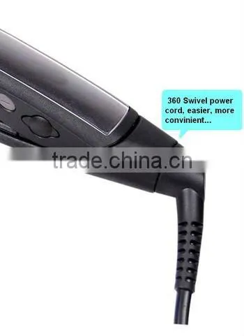 european nano flat iron titanium with logo printing