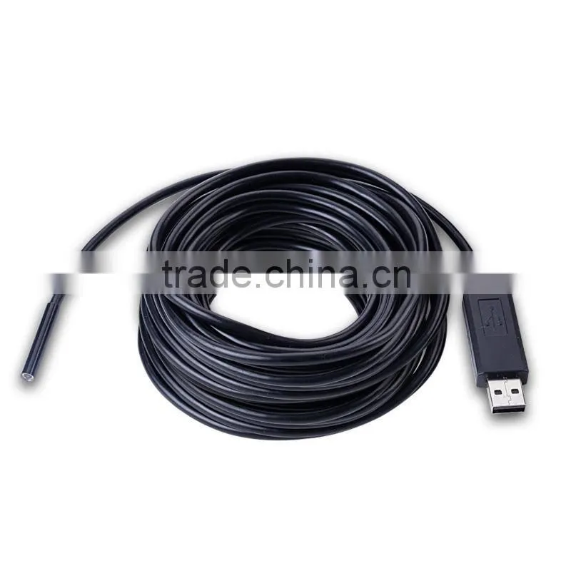 Mini USB Waterproof 5.5mm Inspection Camera with 10m Cable 6 LEDs Lights Endoscope